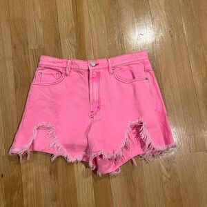 BDG HOT PINK JEAN SHORTS SIZE 30